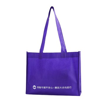 不織布環保購物袋-厚度80G-尺寸W33xH24xD11cm-單面單可客製化色印刷_0