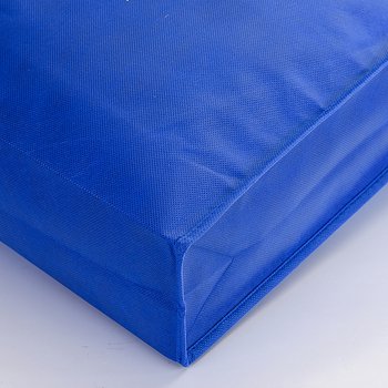 不織布環保袋-厚度100G-尺寸W40xH35xD10cm-單面雙色可客製化印刷(塑膠扣)-推薦款_2