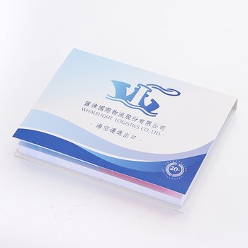 三合一銅版紙封面款便利貼-封面彩印(霧膜)-內頁彩印-平頭PET五色標_0