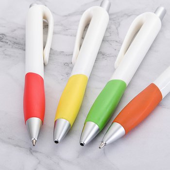 廣告筆-按壓式環保筆管推薦禮品單色原子筆-採購客製印刷贈品筆_3