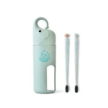 環保小麥大象造型旅行牙刷組-客製化印刷logo_5
