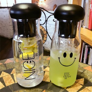 時尚透明檸檬水果瓶-可客製化印刷企業LOGO_1
