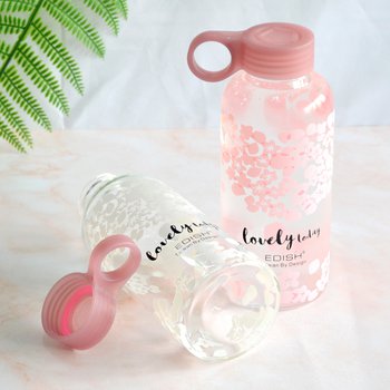 450ml旅行粉紅色杯蓋冷變色玻璃瓶-可客製化印刷企業LOGO_3