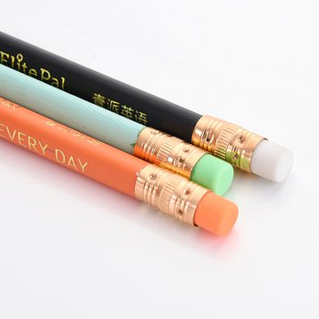 環保鉛筆-三角橡皮擦頭印刷廣告筆-採購批發製作贈品筆_3