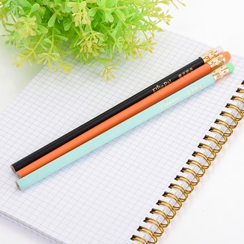 環保鉛筆-三角橡皮擦頭印刷廣告筆-採購批發製作贈品筆_4