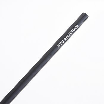 六角黑木鉛筆單色印刷-消光黑筆桿印刷禮品-採購批發製作贈品筆_1