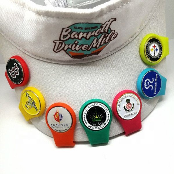 彩色磁鐵夾-環保橡膠球帽夾-1