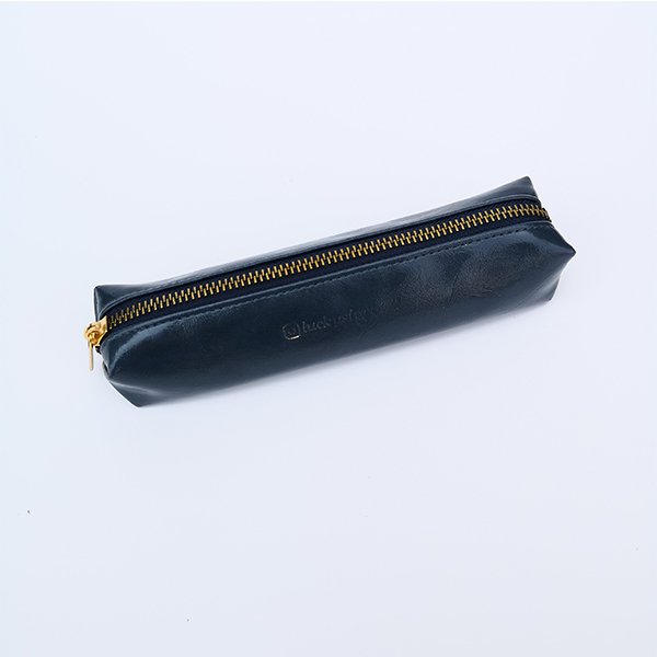 質感拉鍊鉛筆盒-PU皮革筆袋-1