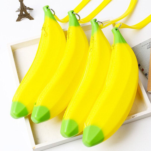 香蕉造型拉鍊錢包_1