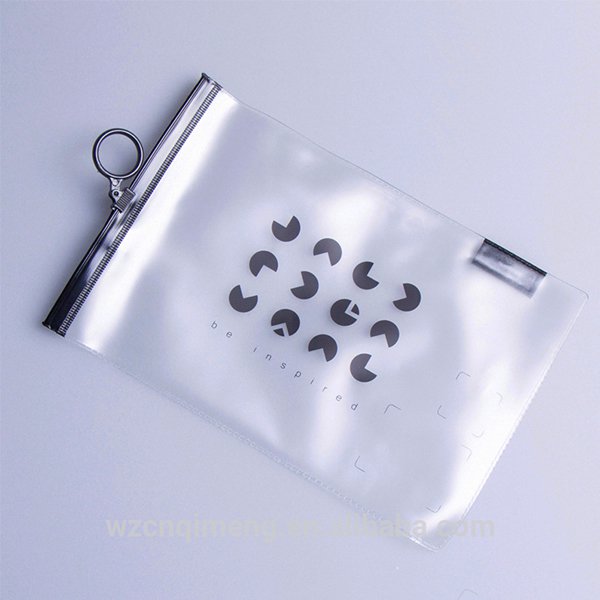 直立式磨砂防水PVC拉鍊袋-1