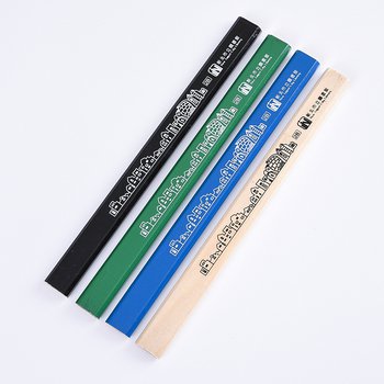 原木環保鉛筆-扁筆兩切印刷廣告筆-採購批發製作贈品筆_0