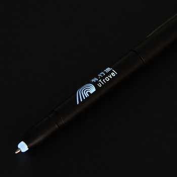 觸控筆-LED廣告觸控原子筆-採購客製印刷贈品筆-可雷雕logo_4