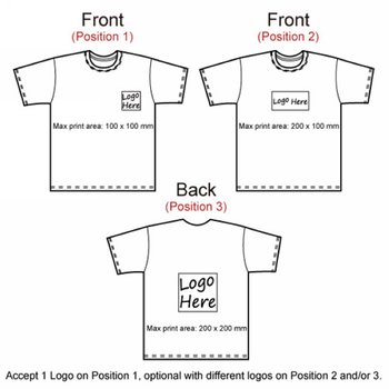 廣告T恤-染色純棉衣服/可選色及尺寸-單面單色印刷_2