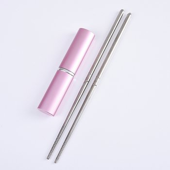 不鏽鋼餐具-筷子1件組(可拆式餐具)-附金屬收納盒_0