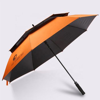 30吋透氣高爾夫傘-半自動黑膠塗層傘_0
