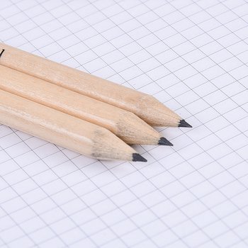 鉛筆-原木環保禮品-短筆桿印刷廣告筆-附橡皮擦頭-採購批發製作贈品筆_3