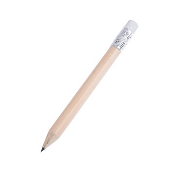 鉛筆-原木環保禮品-短筆桿印刷廣告筆-附橡皮擦頭-採購批發製作贈品筆_0