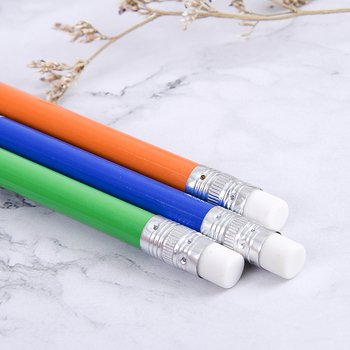 鉛筆-圓形橡皮擦頭印刷筆桿禮品-廣告環保筆-客製化印刷贈品筆_3