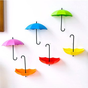鑰匙架-雨傘造型懸掛式鑰匙多功能架(3個一組)-可客製化印刷logo _0