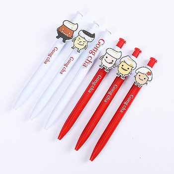 造型廣告筆-公仔娃娃筆管禮品-雙色原子筆-五款式可選-採購客製印刷贈品筆_0