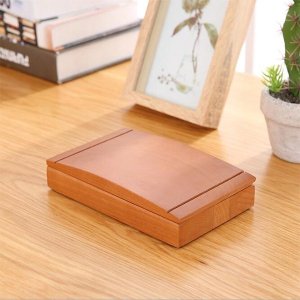 復古長方形印章盒-木製印泥盒-2