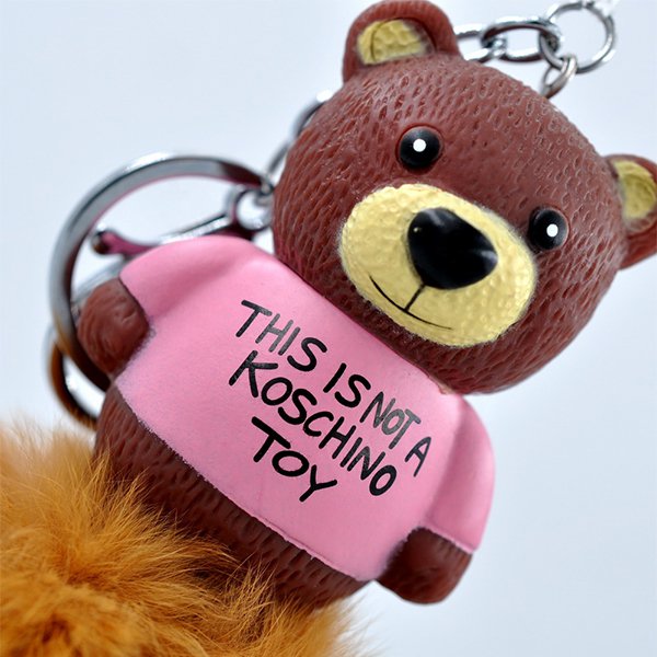 12cm塑膠泰迪熊鑰匙圈_3