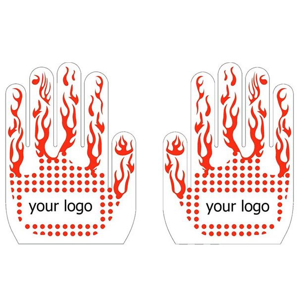 燒烤矽膠印刷隔熱手套 -4