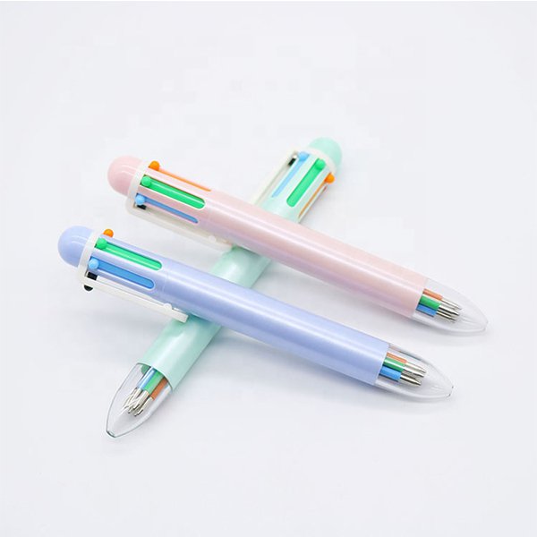 6色塑膠粗桿圓珠筆 -4