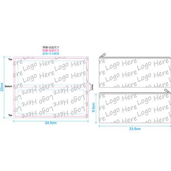 毛氈布筆袋-窄版 拉鍊袋-雙面彩色印刷_2