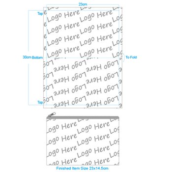 毛巾布筆袋-寬版 拉鍊帶-雙面彩色印刷_2