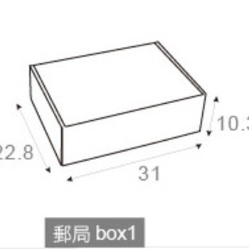 上掀蓋式禮盒-31x23x10cm-客製化郵局便利箱_1