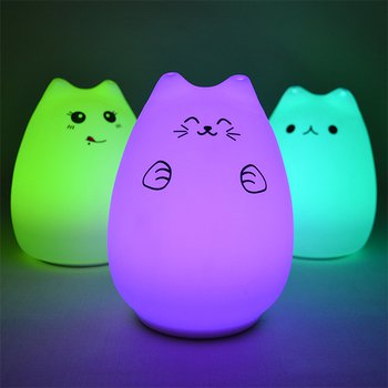 小夜燈-矽膠貓咪造型小夜燈-療癒客製化禮贈品_2