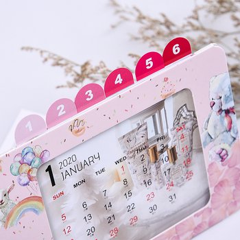 月曆卡座-表面霧膜-立式相框彩色月曆印刷-客製化月曆製作(同37CA-0008) _5