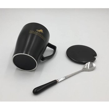 陶瓷把手咖啡杯-附蓋子湯匙-可客製化印刷LOGO_1