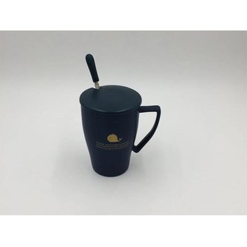 陶瓷把手咖啡杯-附蓋子湯匙-可客製化印刷LOGO_4