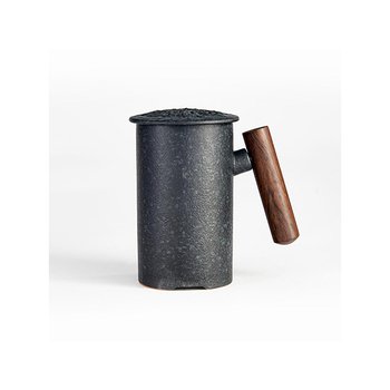 陶瓷咖啡杯-木製把手-可客製化印刷LOGO_0
