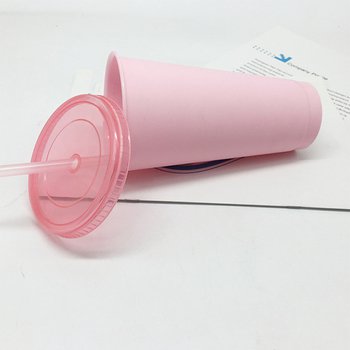 720ml塑膠吸管杯-半透明塑膠蓋吸管杯_2