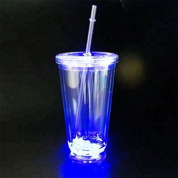470ml塑膠吸管杯-LED發光吸管杯_1