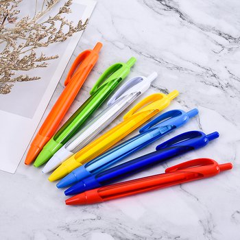 廣告筆-按壓式塑膠彩色筆管推薦禮品-7款單色原子筆-客製化贈品筆_5