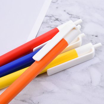 廣告筆-按壓式塑膠彩色筆管推薦禮品-單色原子筆-客製化贈品筆_2