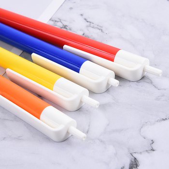 廣告筆-按壓式塑膠彩色筆管推薦禮品-單色原子筆-客製化贈品筆_1