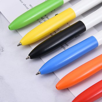 廣告筆-按壓式彩色筆管推薦禮品-6色單色原子筆-客製化贈品筆_3
