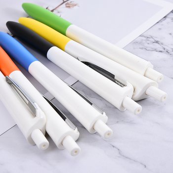 廣告筆-按壓式彩色筆管推薦禮品-6色單色原子筆-客製化贈品筆_1