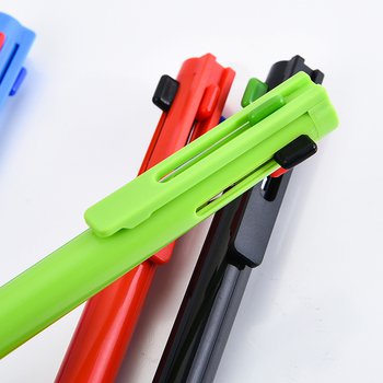 廣告筆-四色筆芯防滑筆管禮品-多色原子筆-四款筆桿可選-採購客製印刷贈品筆_2