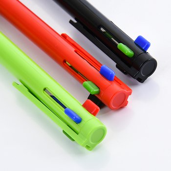 廣告筆-四色筆芯防滑筆管禮品-多色原子筆-四款筆桿可選-採購客製印刷贈品筆_3
