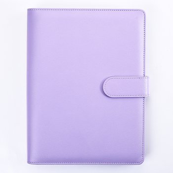 25K馬卡龍紫色工商日誌-磁扣式活頁筆記本-可訂製內頁及客製化加印LOGO_0