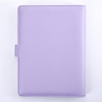 25K馬卡龍紫色工商日誌-磁扣式活頁筆記本-可訂製內頁及客製化加印LOGO_1