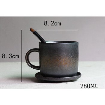陶瓷馬克杯-280m(附陶瓷盤+湯匙)-可客製化印刷LOGO_4