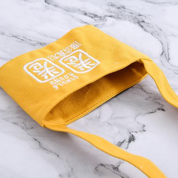 環保杯袋-8安黃色全棉飲料杯套-可客製化印刷企業LOGO或宣傳標語_3