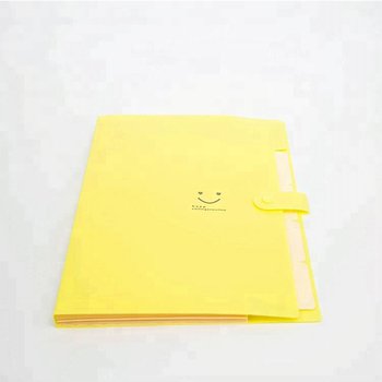 5格PVC文件夾H-鈕扣撞色資料夾_4